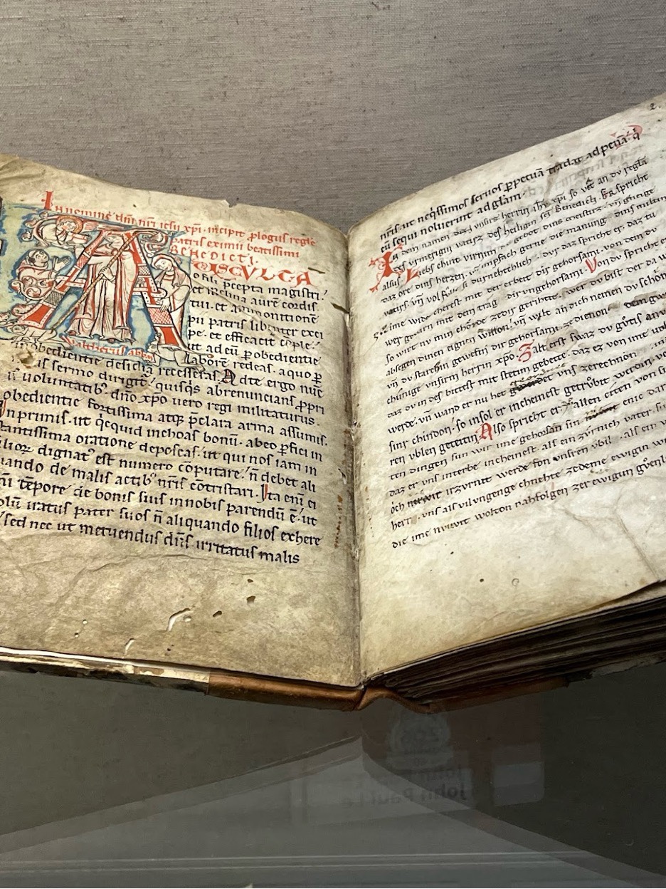 13th century manuscript of Holy Rule of St. Benedict